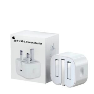 25W iPhone USB-C PD Power Adapter Charger 3 Pin (UK Pin)